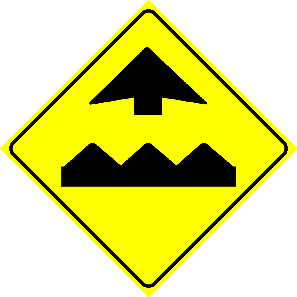 Bump Ahead Sign MUTCDC