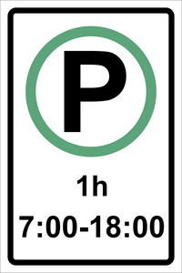 Parking Time Conditioned Sign MUTCDC