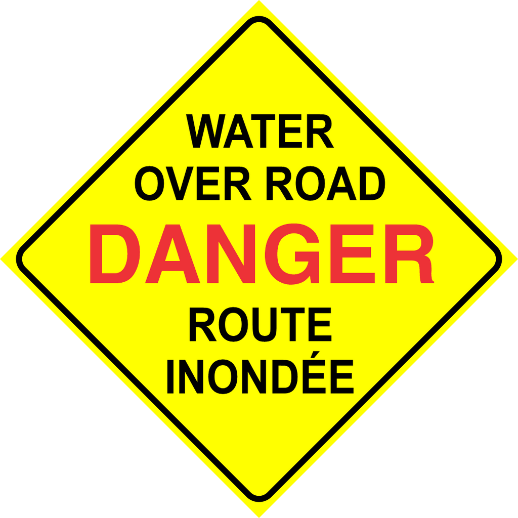 Water Over Road Sign MUTCDC