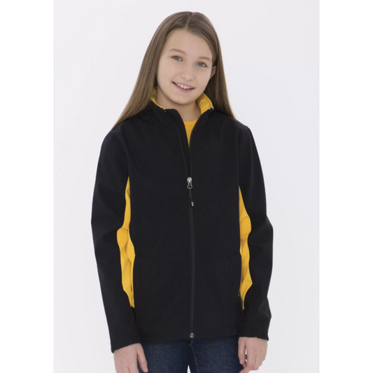 Everyday Colour Block Water Repellent - Soft Shell Youth Jacket - Coal Harbour Y7604