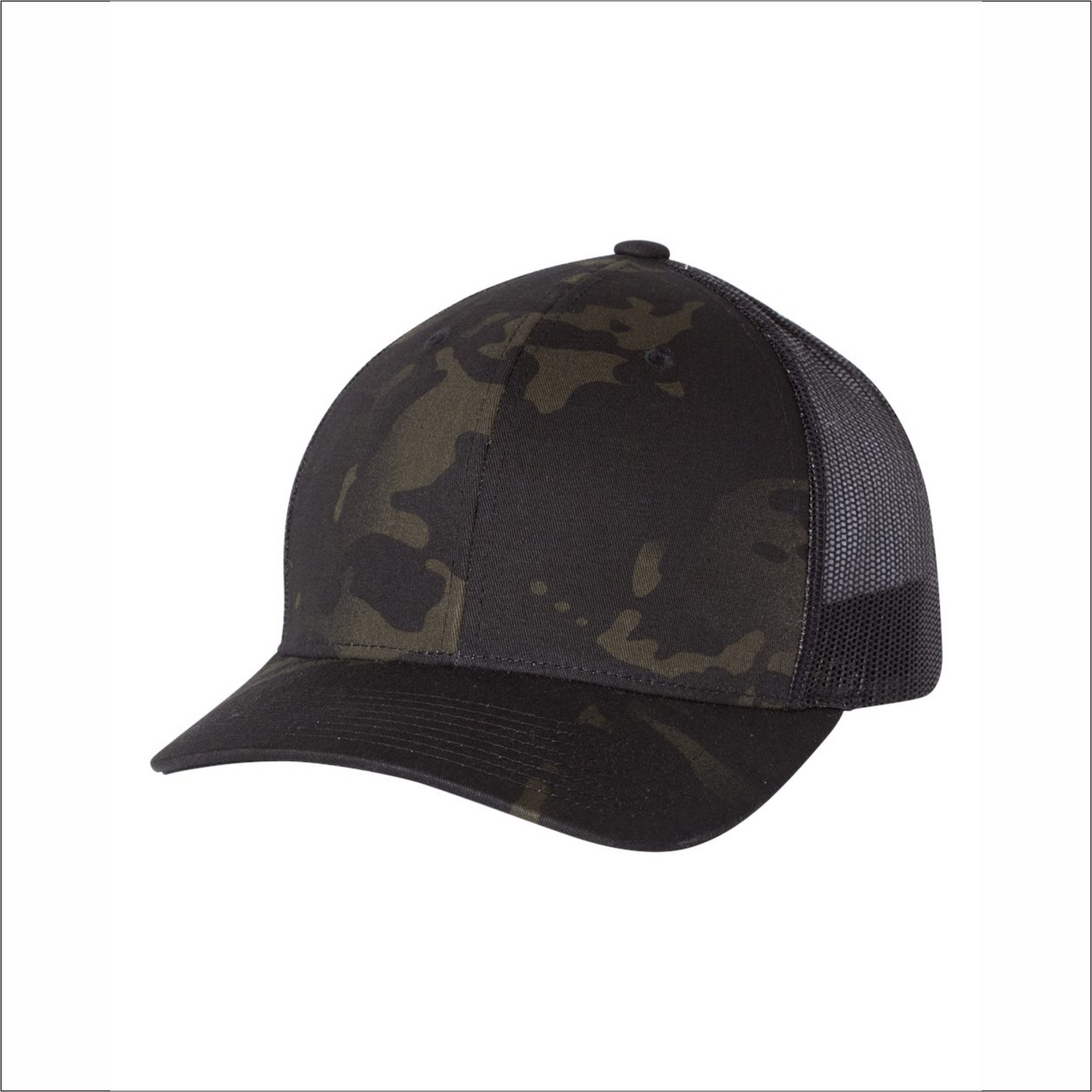 Snapback Hat - Meshback Retro Trucker Multicam - Yupoong YU6606