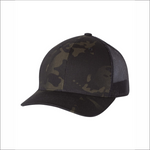 Snapback Hat - Meshback Retro Trucker Multicam - Yupoong YU6606